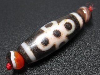 赤朱砂入り天珠 - 石縁パワーストーン専門店
