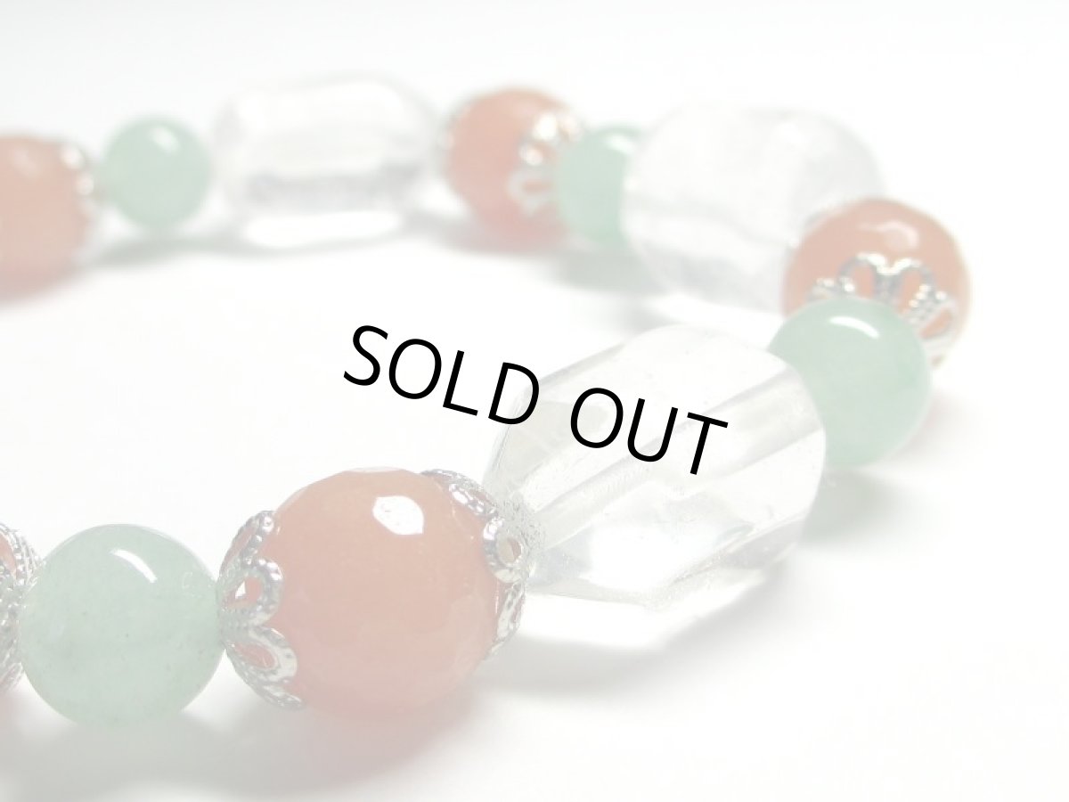 画像4: メノウブレス・水晶・インドヒスイ・翡翠 (4)