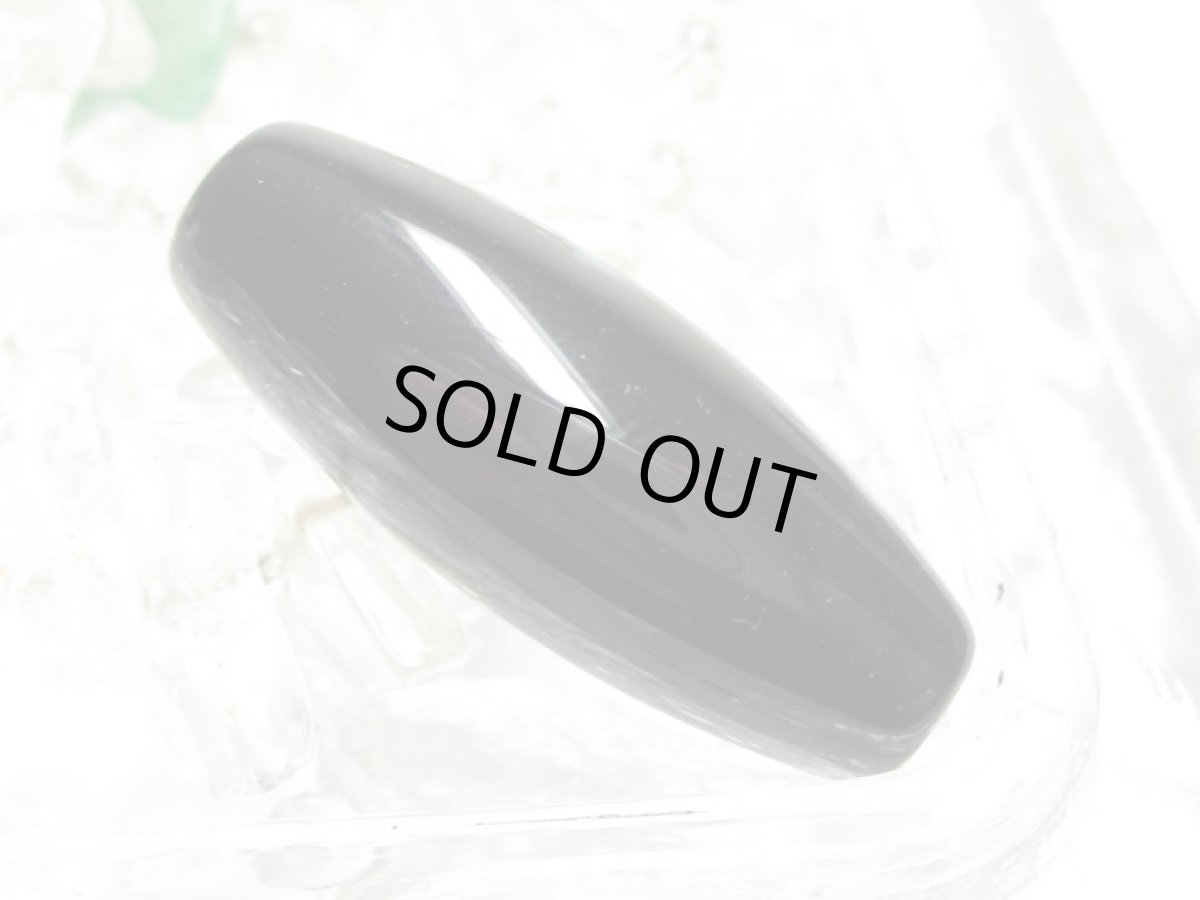 画像2: 黒地至純・観音天珠 30mm (2)