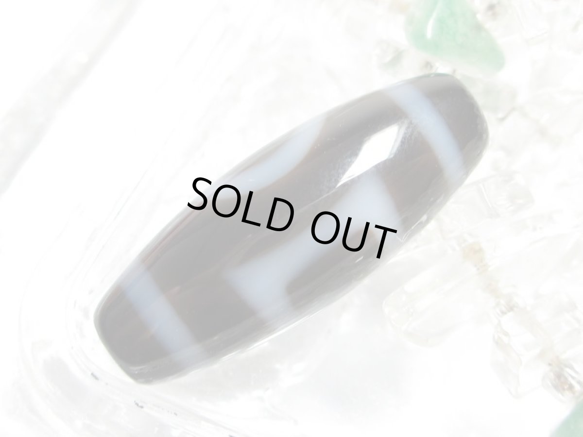 画像3: 黒地至純・天地天珠 30mm (3)