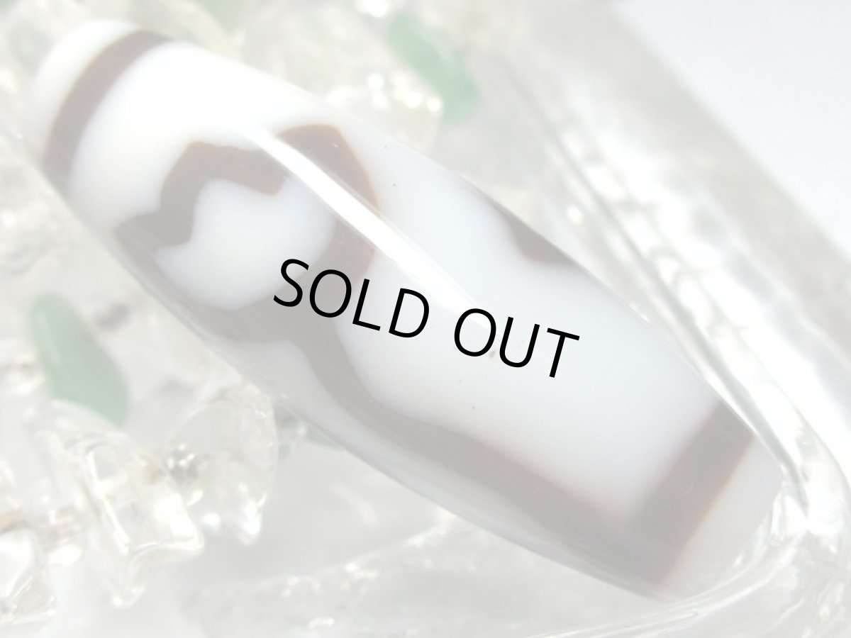 画像4: 黒朱砂・水蓮花天珠 38mm (4)