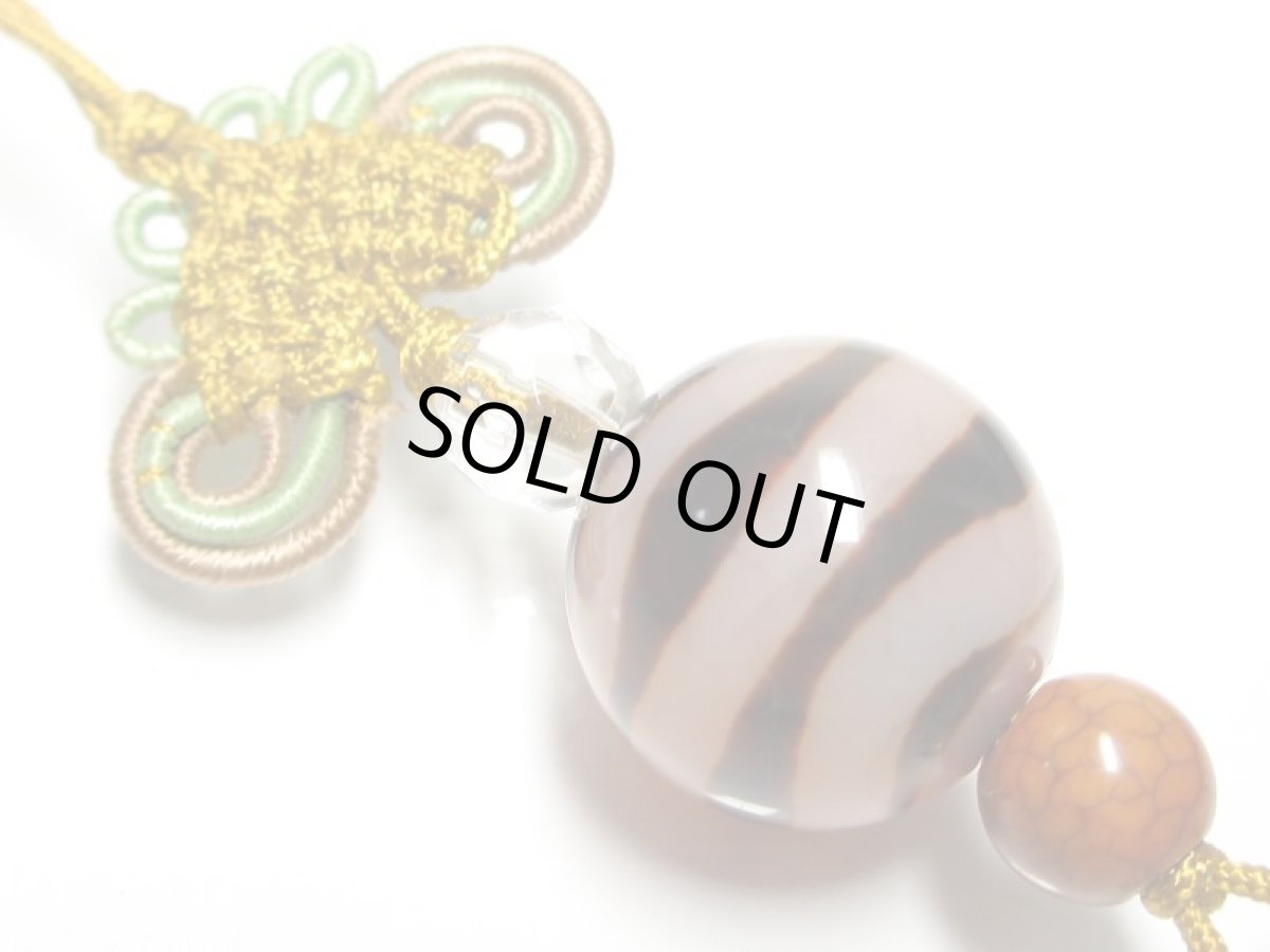 画像2: 龍紋水紋天珠ストラップ (2)