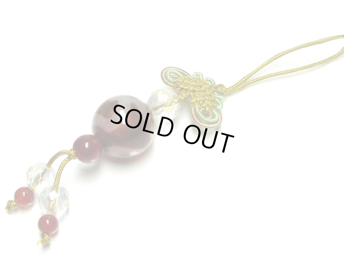 画像3: 龍紋財神天珠ストラップ (3)