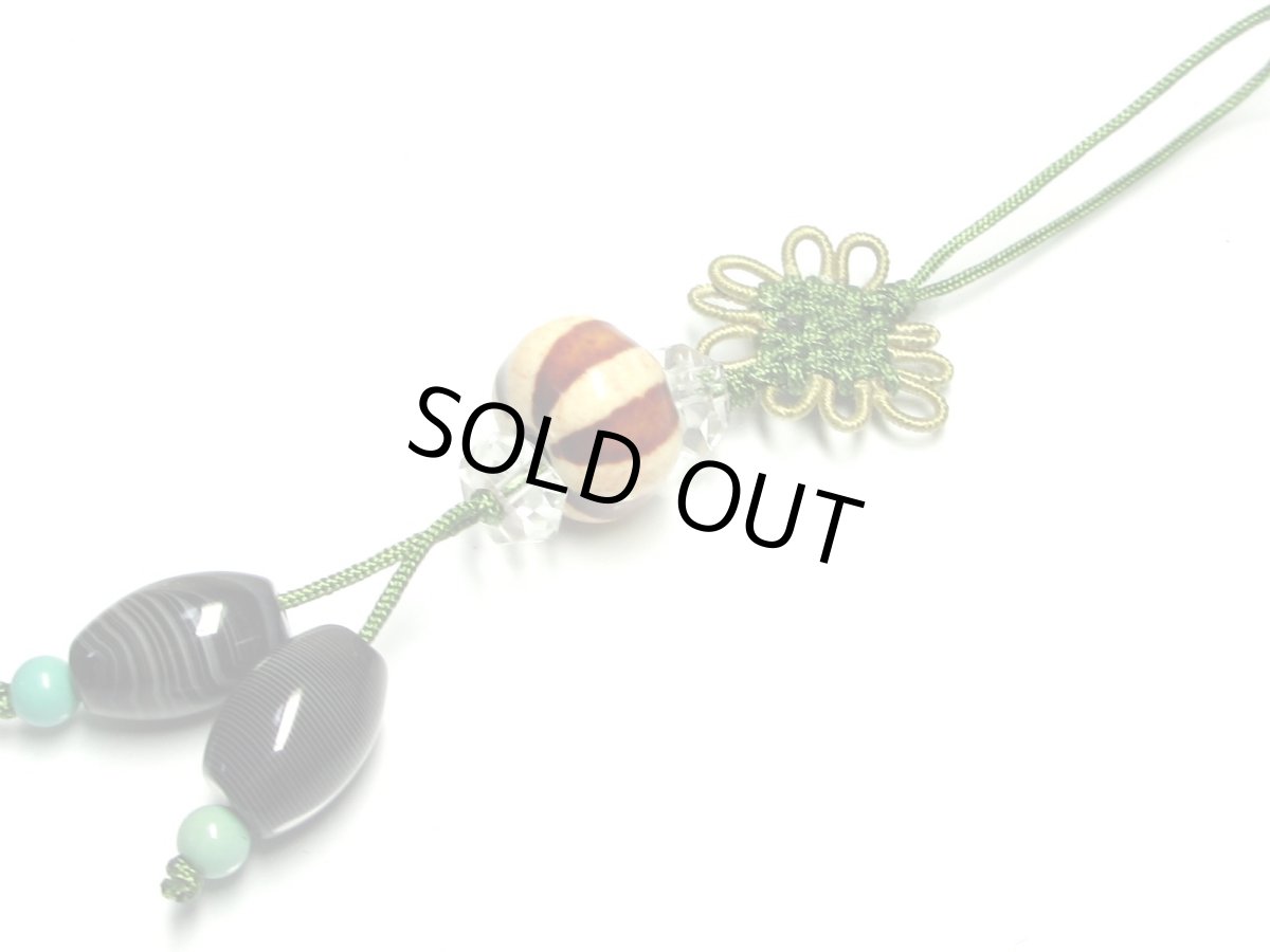 画像3: 赤龍紋線天珠ストラップ (3)