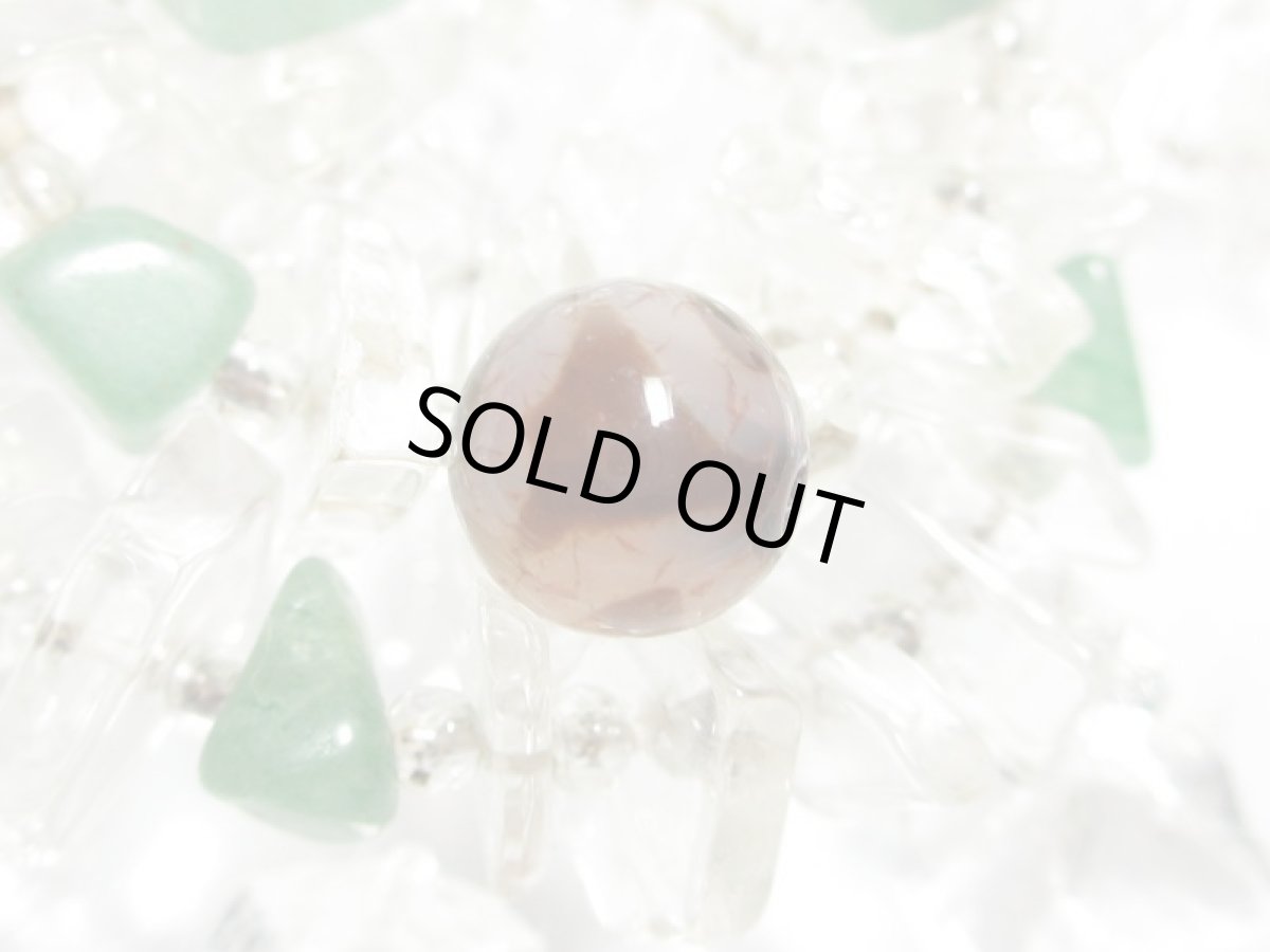 画像3: 紅鱗紋丸型・財神天珠 10mm (3)