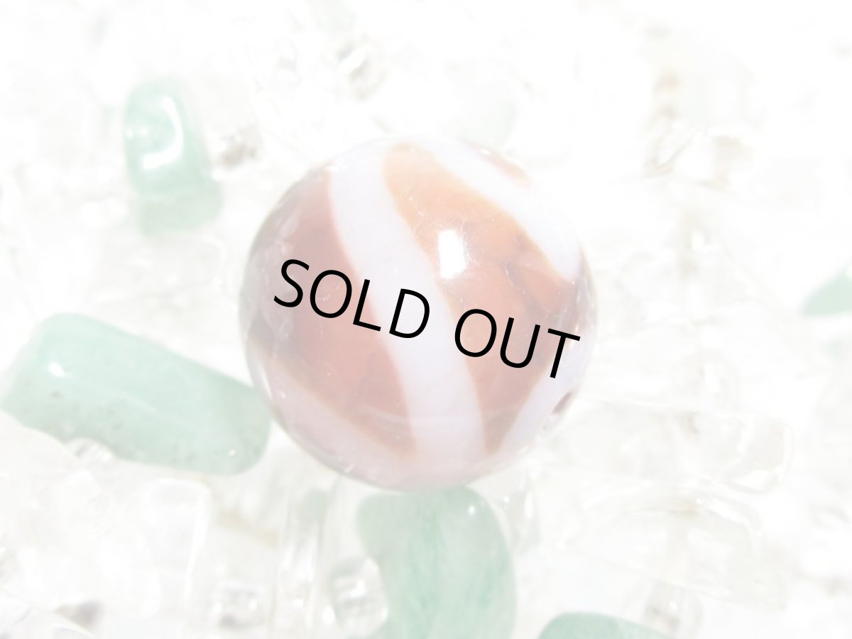 画像3: 紅鱗紋丸型・水蓮花天珠 14mm (3)