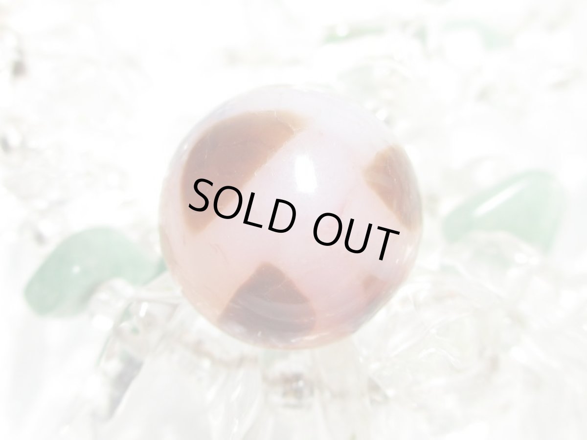 画像2: 紅鱗紋丸型・歓喜仏天珠 14mm (2)