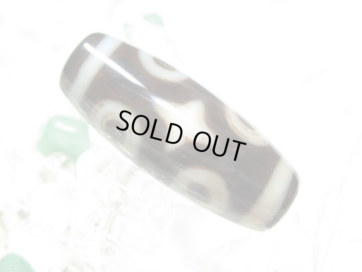 画像2: 黒地至純・六眼天珠 20mm (2)