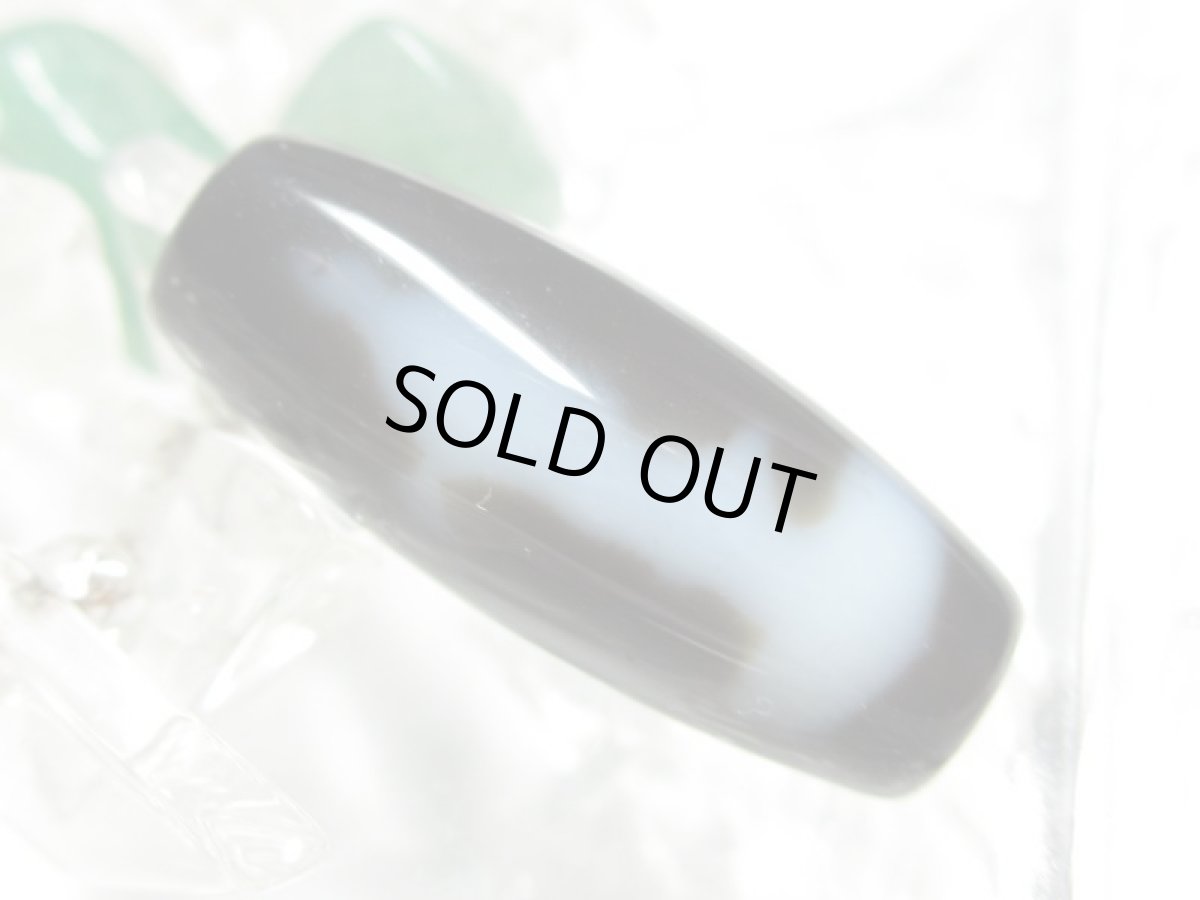 画像2: 黒地至純・観音天珠 20mm (2)