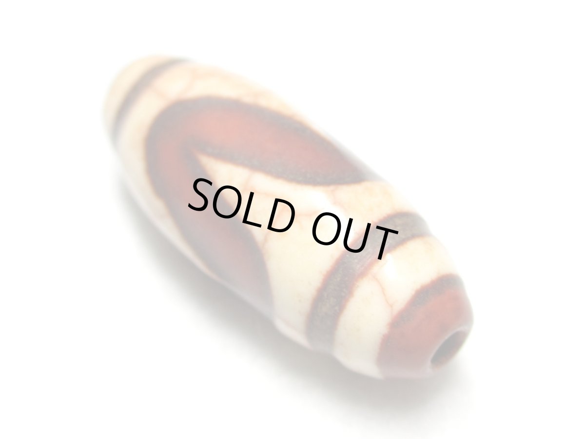 画像4: 赤龍紋・虎牙天珠 32mm (4)