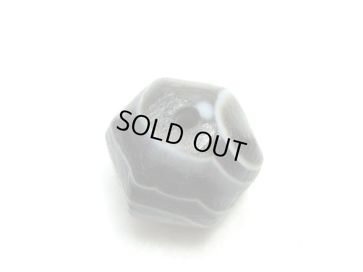 画像4: 天然線天珠カット 13mm (4)