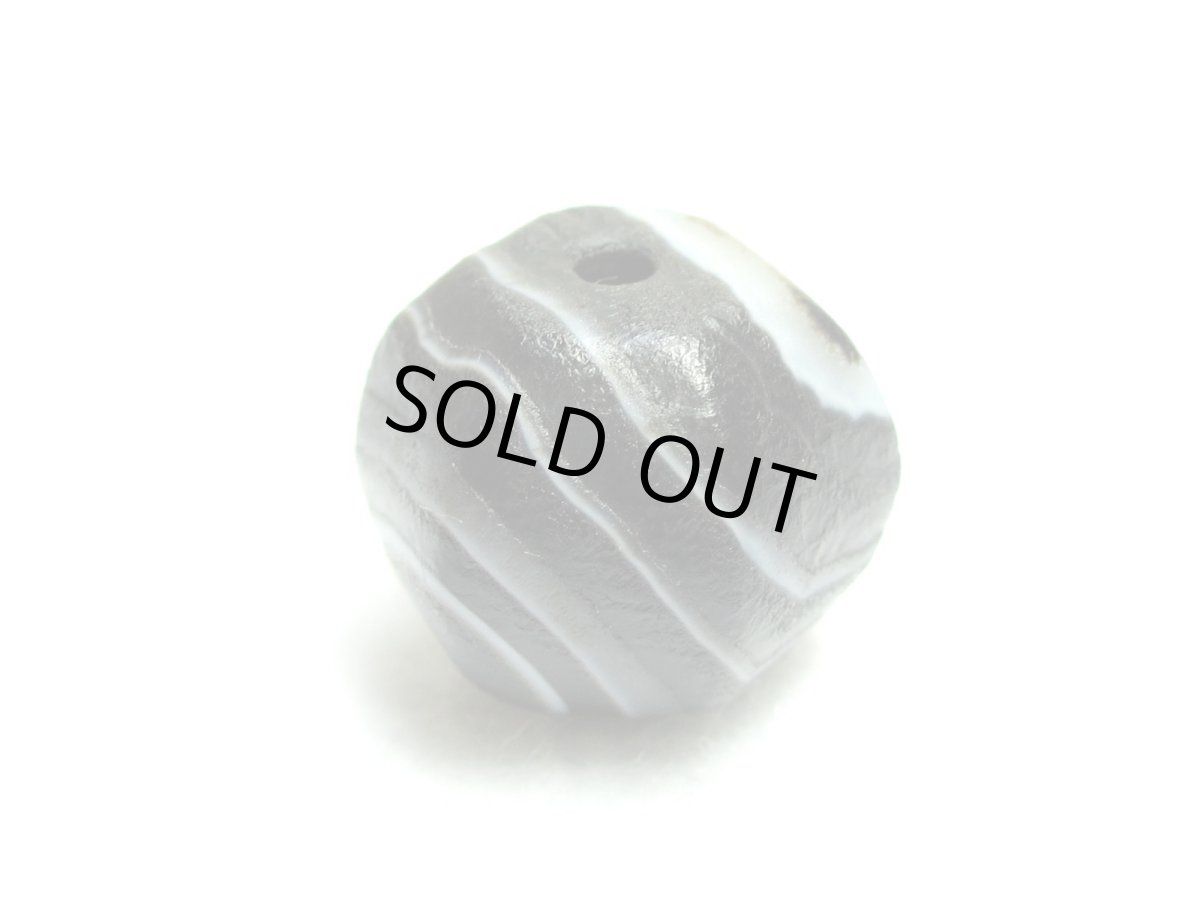 画像2: 天然線天珠カット 13mm (2)