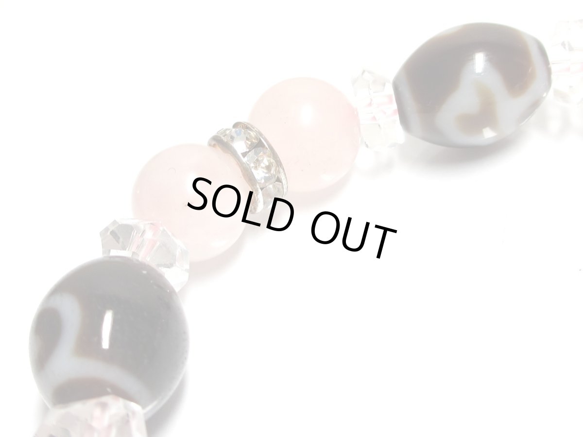 画像2: 宝瓶・如意・菩提・蓮花天珠・インカローズ・ローズクォーツブレスレット (2)