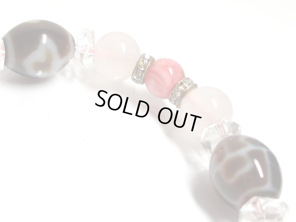 画像3: 宝瓶・如意・菩提・蓮花天珠・インカローズ・ローズクォーツブレスレット (3)