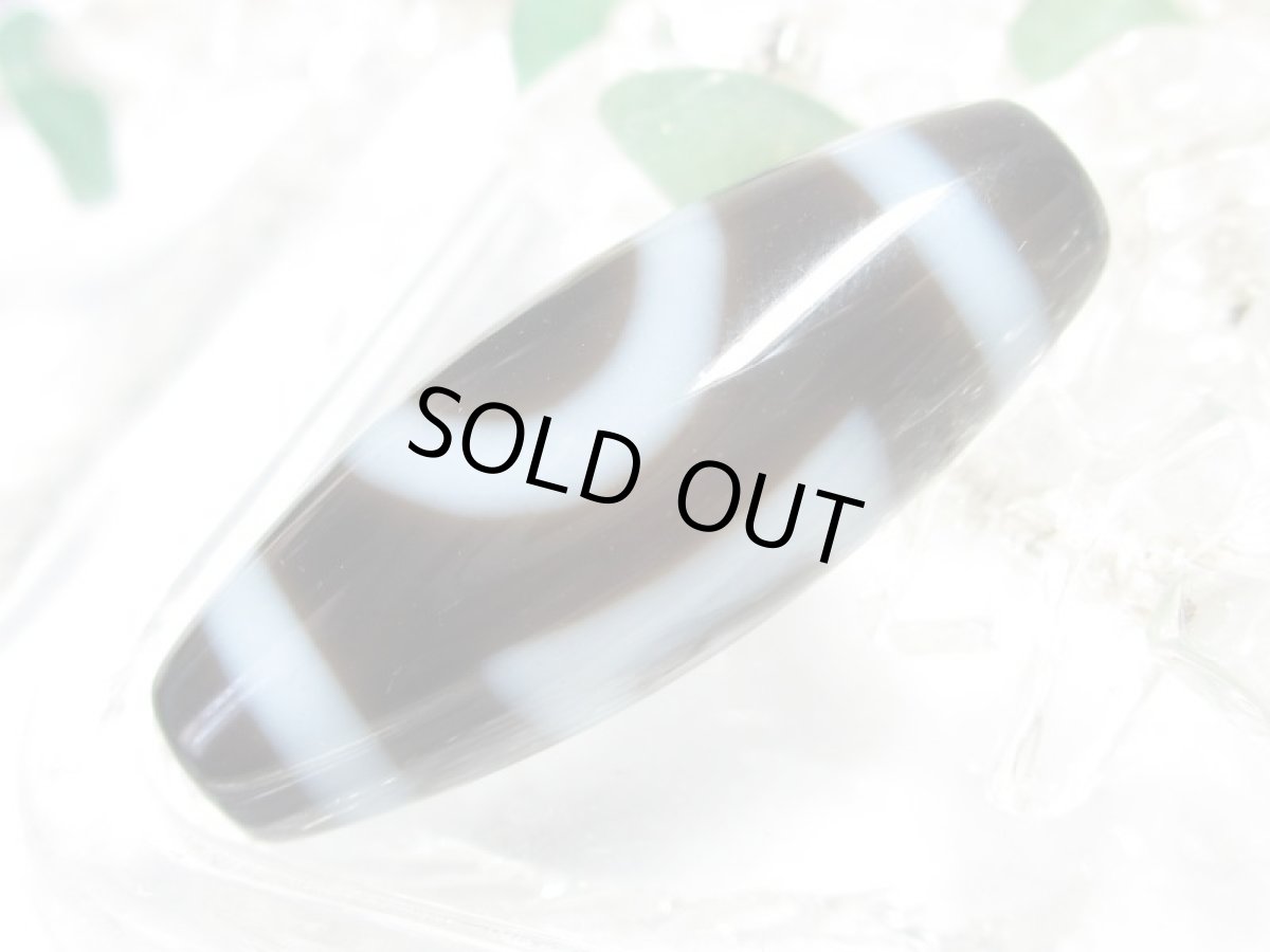 画像3: 黒地至純・天地天珠 30mm (3)