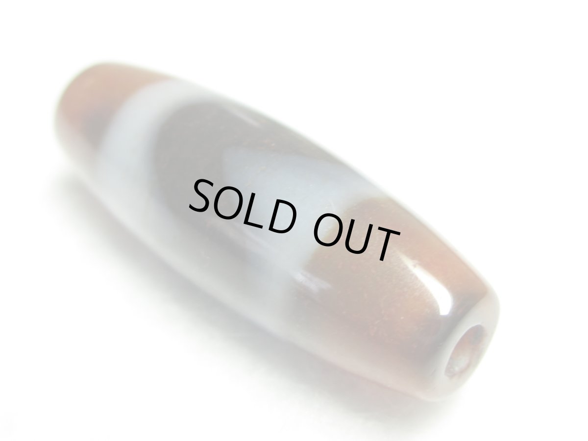 画像2: 三色天珠・虎牙天珠 30mm (2)