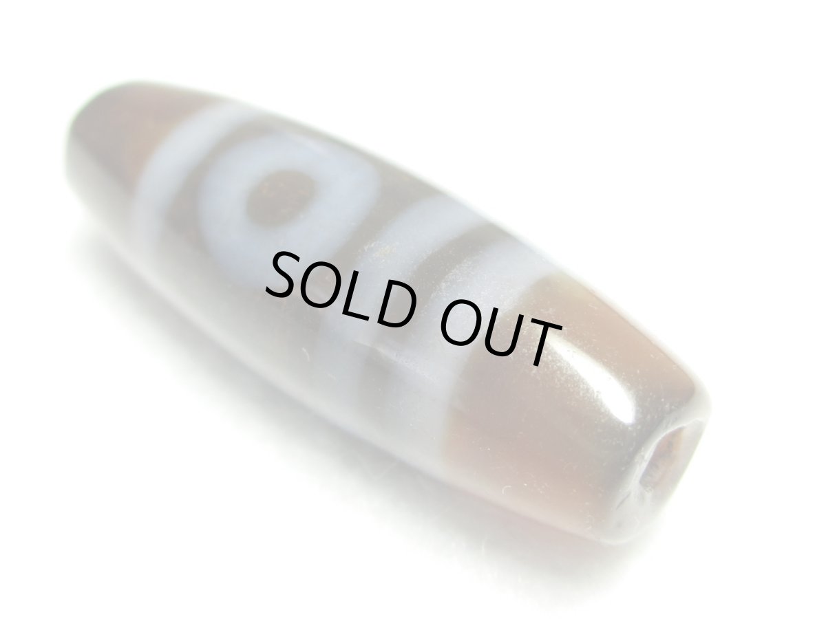 画像2: 三色天珠・一眼山形天珠 30mm (2)