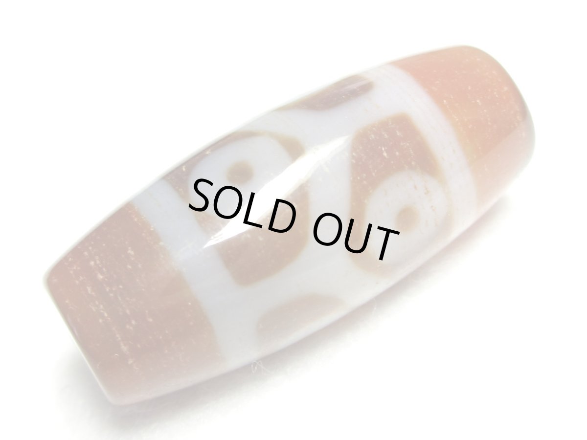 画像3: 三色天珠・六眼亀甲長壽天珠 35mm (3)