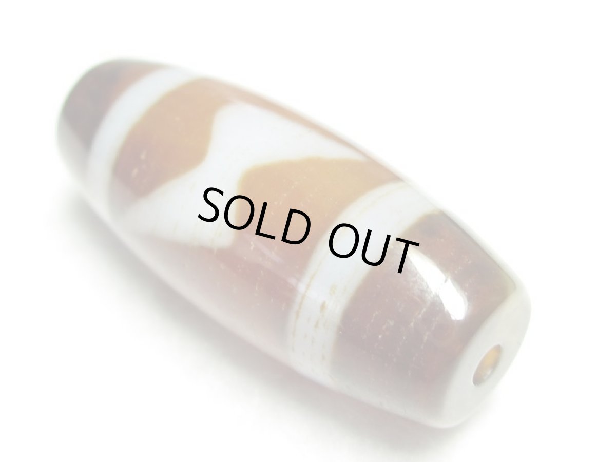 画像2: 三色天珠・閃電五眼天珠 35mm (2)