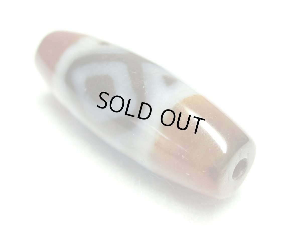 画像2: 三色天珠・金剛杵天珠 30mm (2)