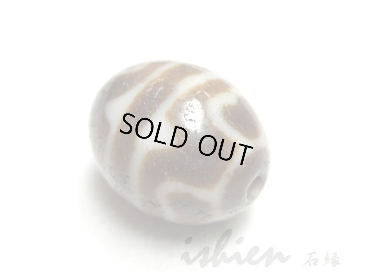 画像3: 至純風化紋・虎牙蓮花天珠 17mm (3)