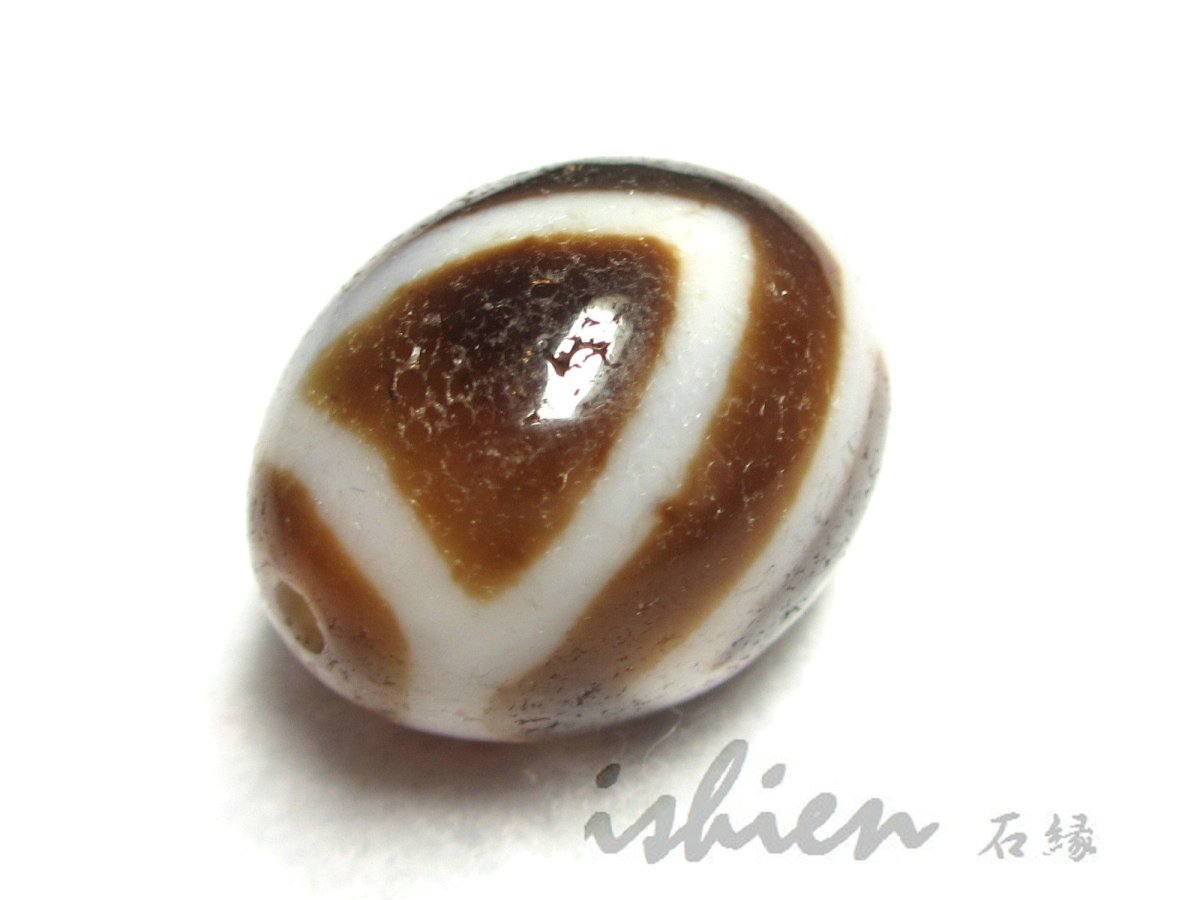 画像3: 至純風化紋・山形天珠 23mm (3)