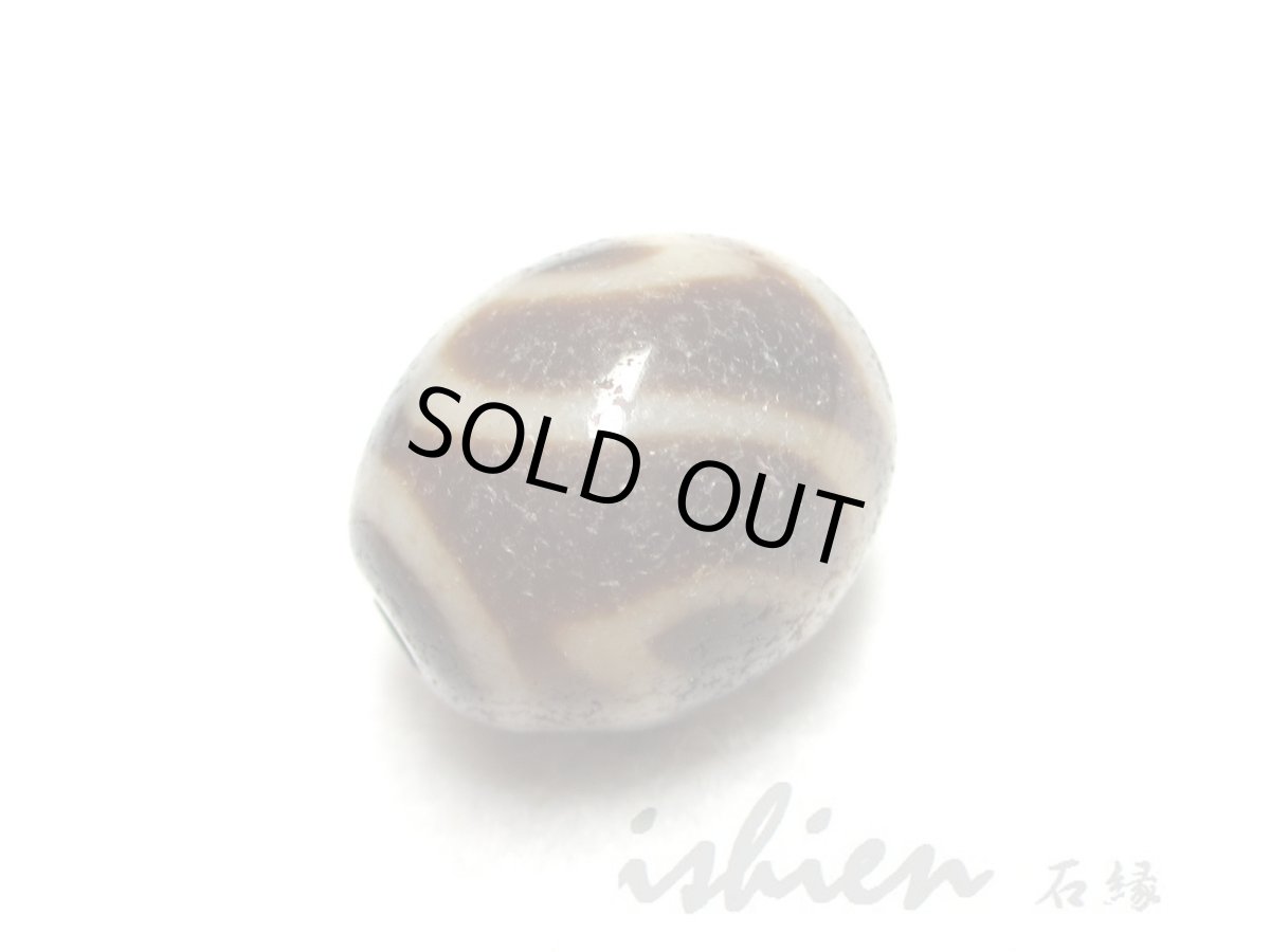 画像3: 至純風化紋・水蓮花天珠 14mm (3)