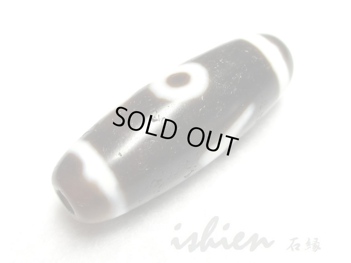 画像3: 風化龍鱗・閃電五眼天珠 30mm (3)