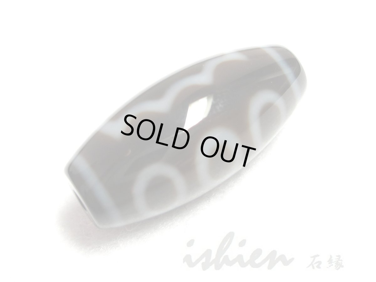 画像3: 黒地至純・五眼天珠 25mm (3)