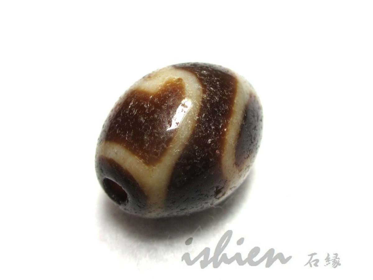 画像3: 至純風化紋・水蓮花天珠 14mm (3)