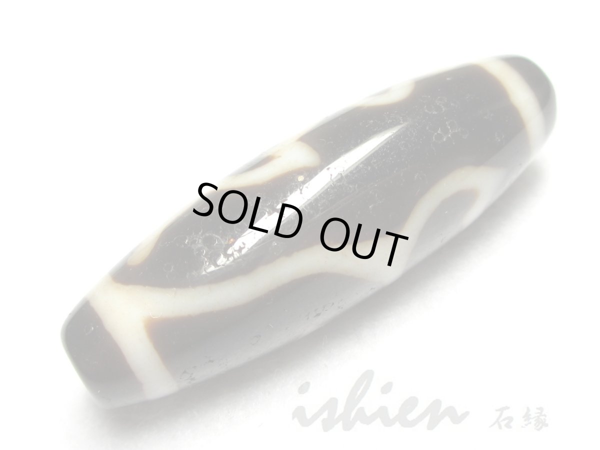 画像3: 至純風化紋・水蓮花天珠 39mm (3)