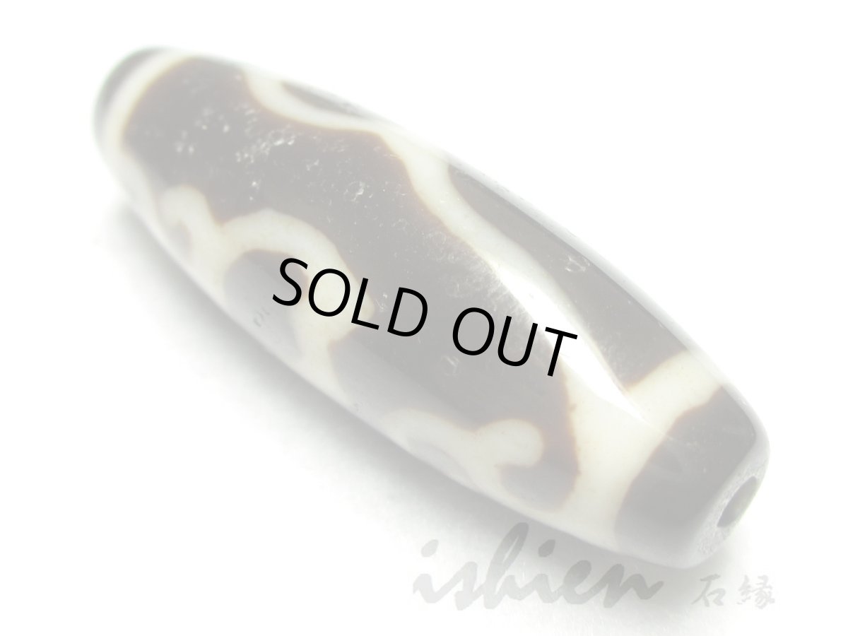 画像4: 至純風化紋・水蓮花天珠 39mm (4)