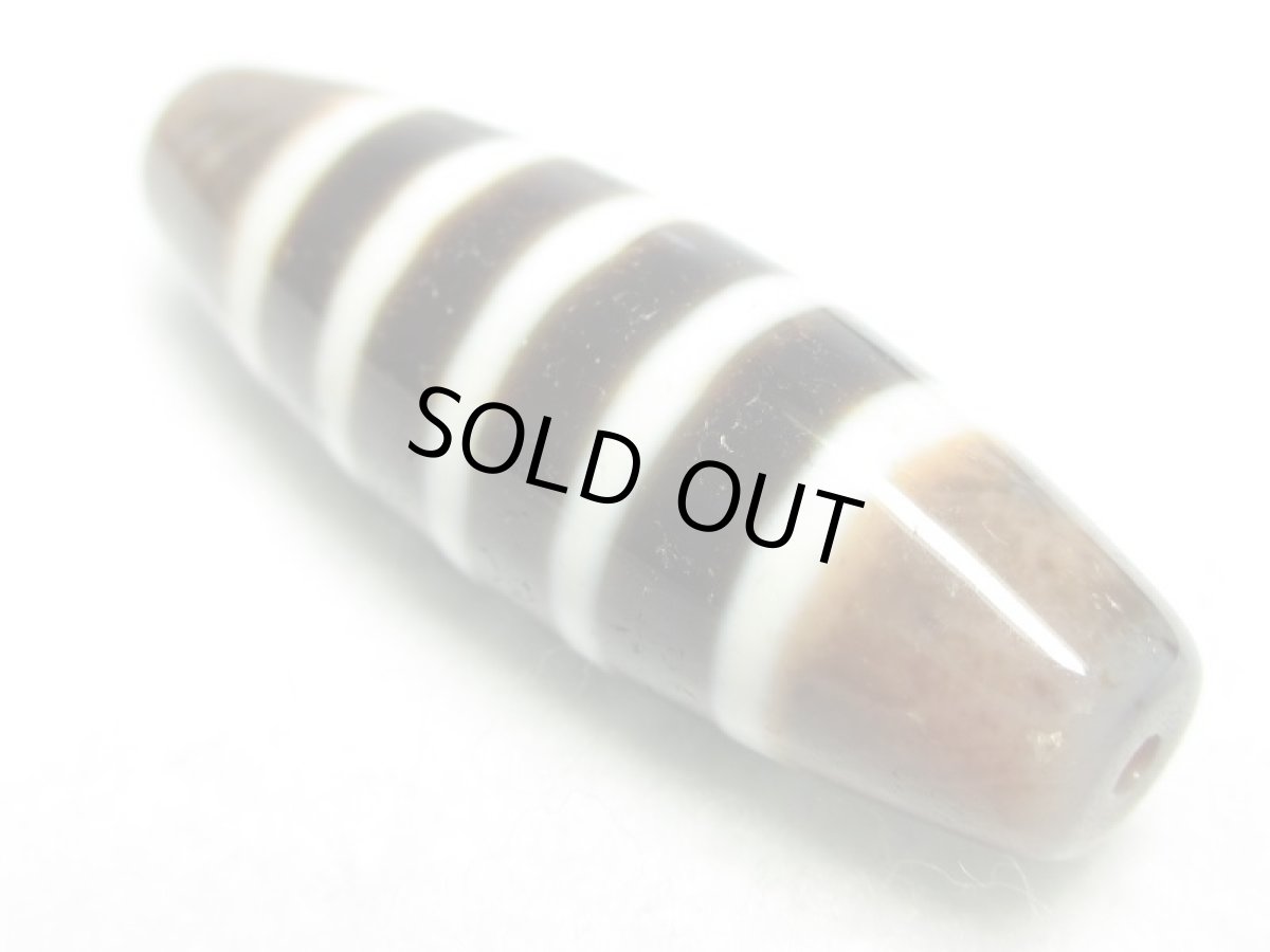 画像4: 至純天珠・三色線天珠 38mm (4)