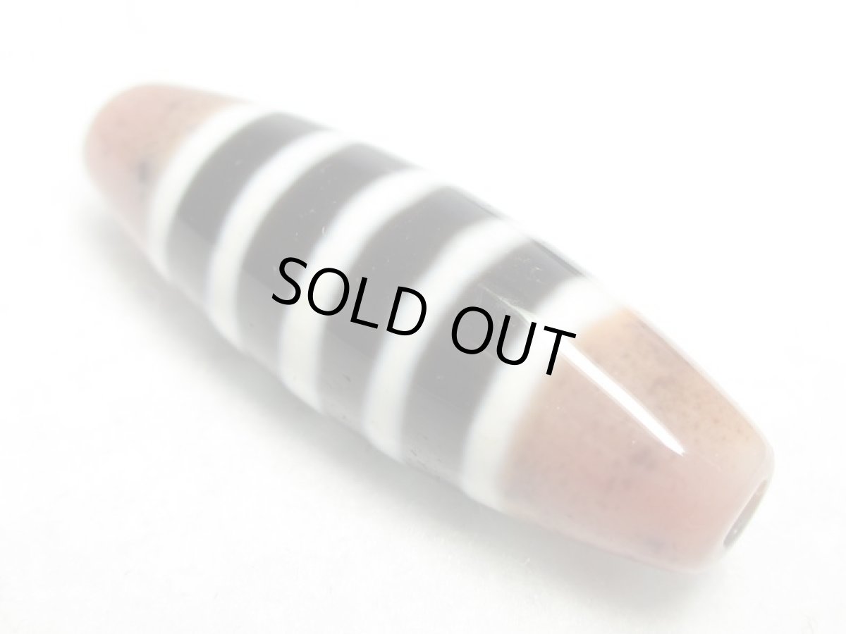 画像4: 至純天珠・三色線天珠 37mm (4)