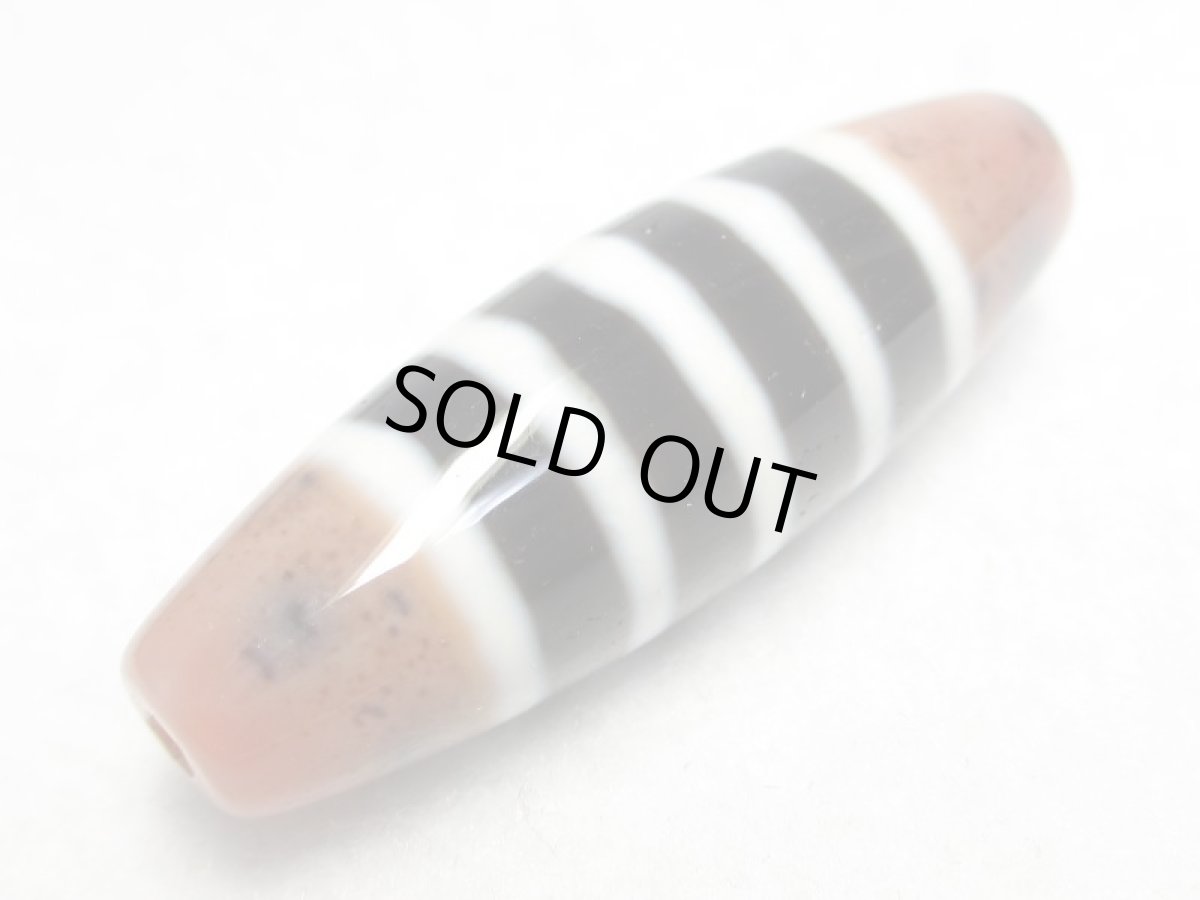 画像3: 至純天珠・三色線天珠 37mm (3)