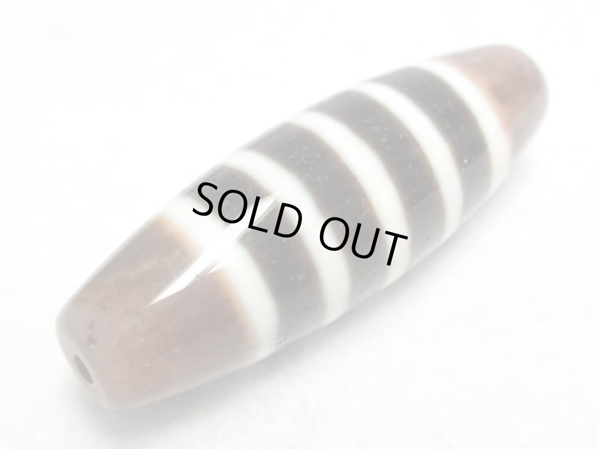 画像3: 至純天珠・三色線天珠 38mm (3)