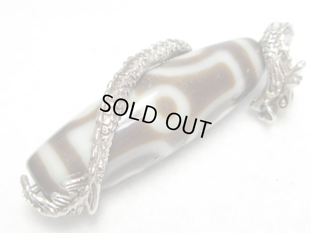 画像3: 黒地至純・六眼天珠 ネックレストップ  (3)