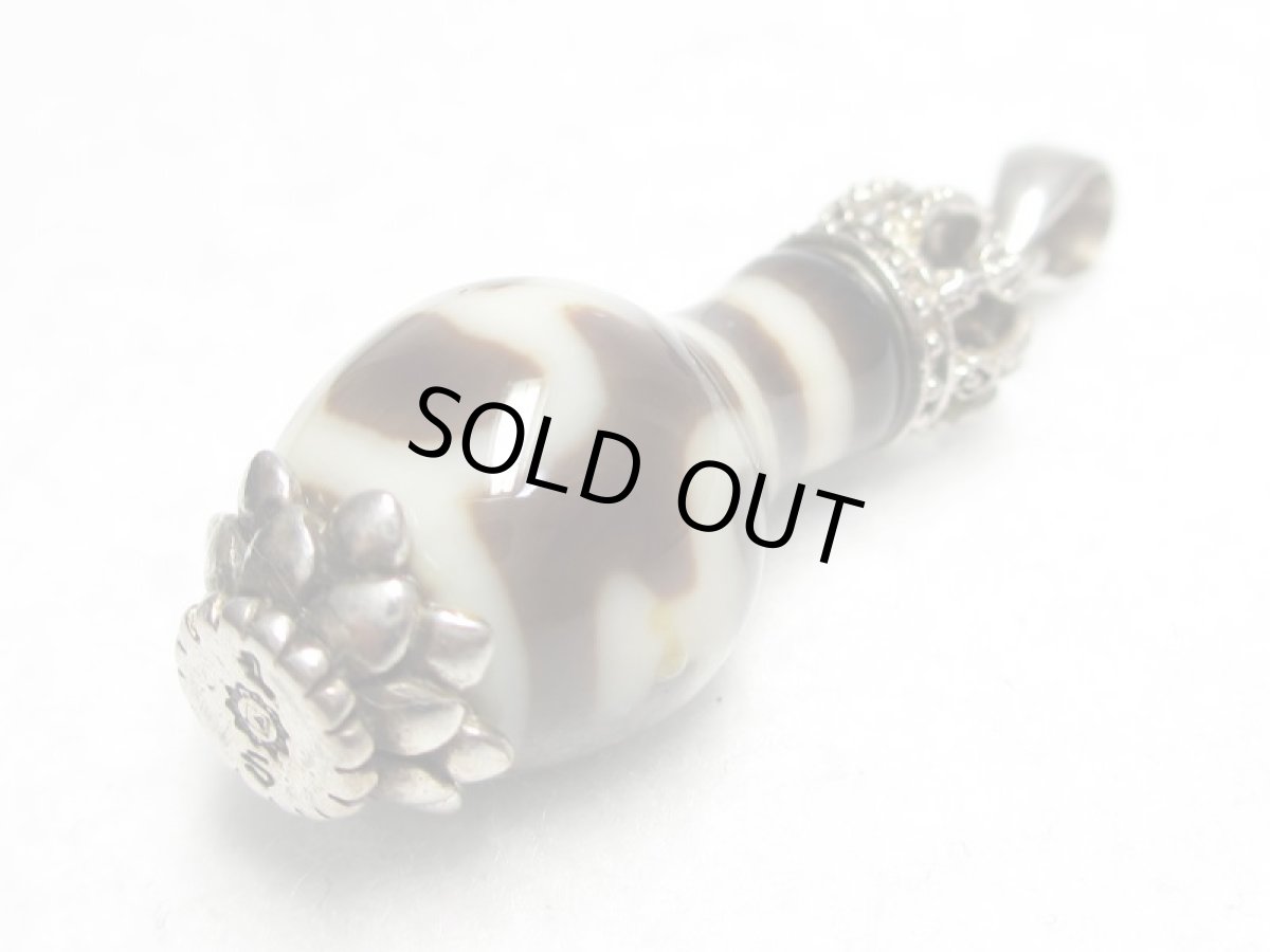 画像3: 黒地至純・宝瓶天珠　ネックレストップ (3)