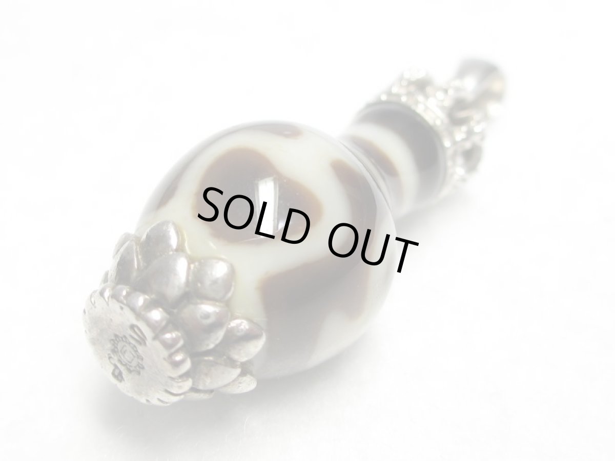 画像3: 黒地至純・宝瓶天珠　ネックレストップ (3)