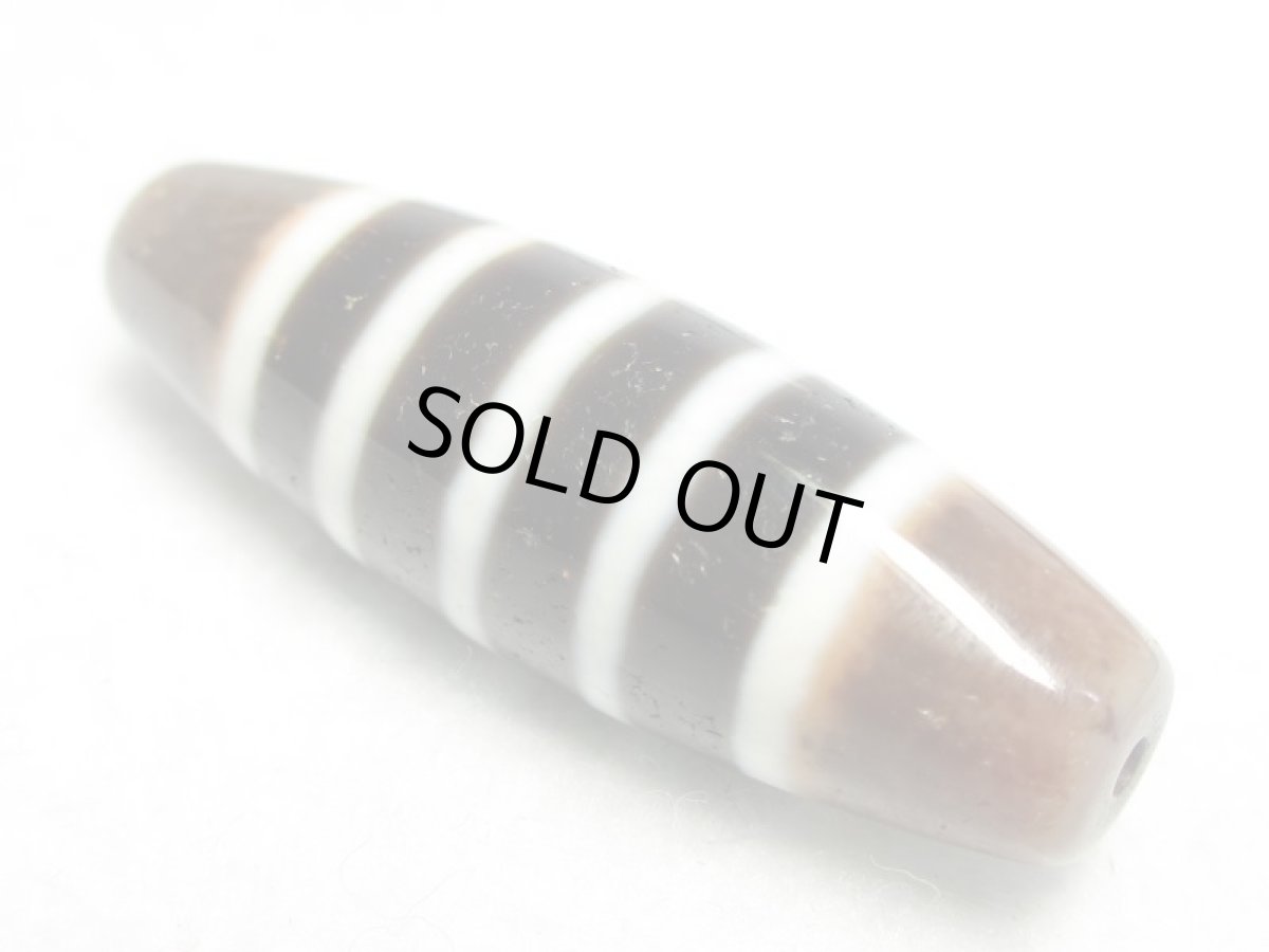 画像2: 至純天珠・三色線天珠 38mm (2)