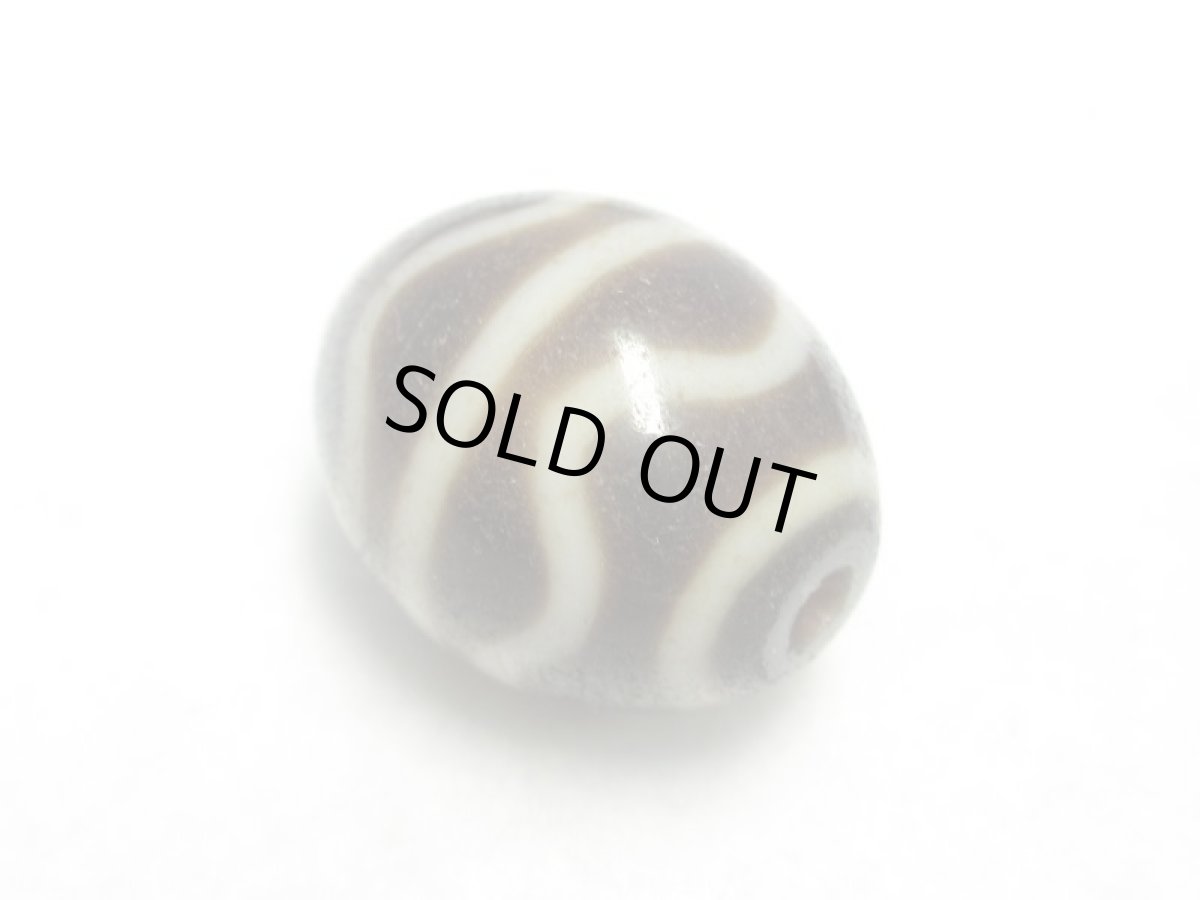 画像2: 至純風化紋・水紋天珠 20mm (2)