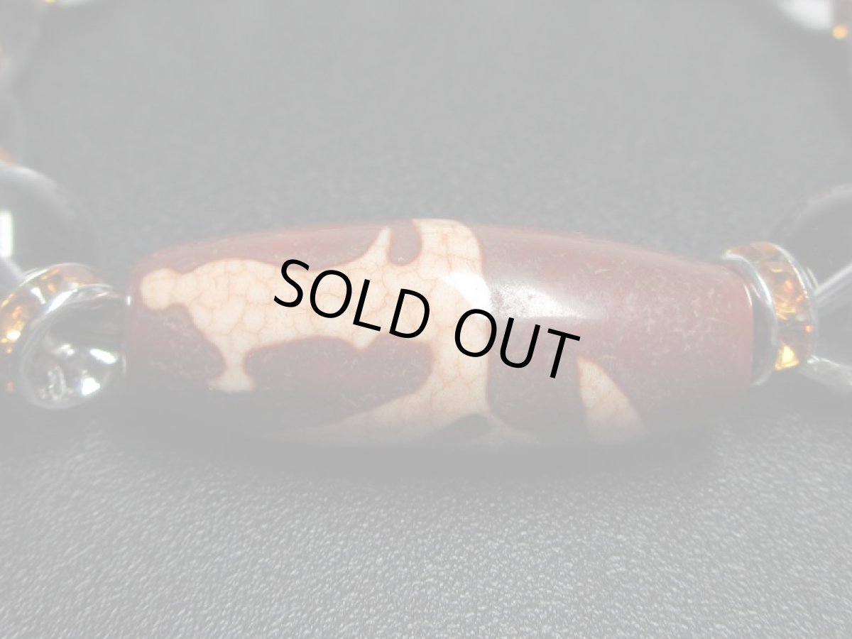 画像2: 観音乗龍天珠・水晶ブレスレット (2)