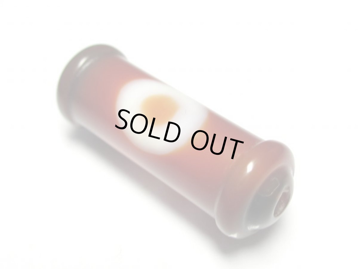 画像2: 老鉱朱砂紅・一眼万字卍天珠 28mm (2)