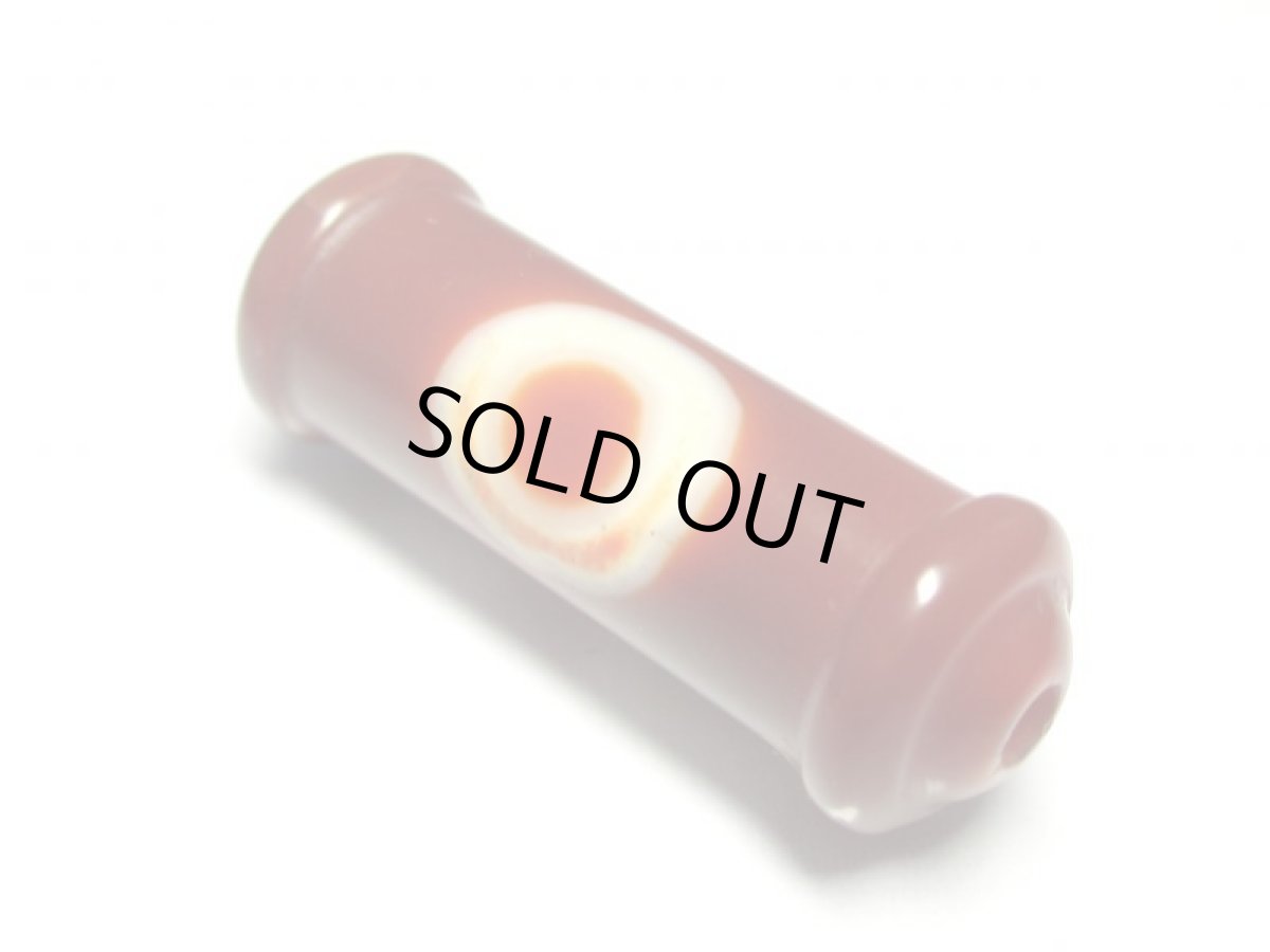 画像2: 老鉱朱砂紅・一眼財神天珠 28mm (2)