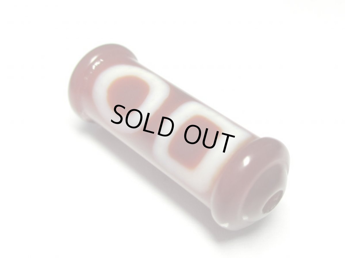 画像2: 老鉱朱砂紅・雙天地天珠 28mm (2)