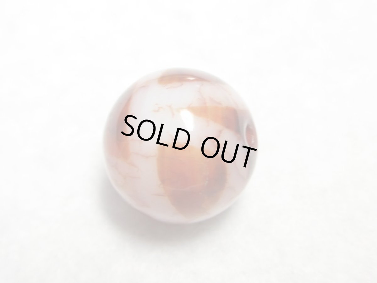 画像3: 紅鱗紋丸型・歓喜仏天珠 14mm (3)