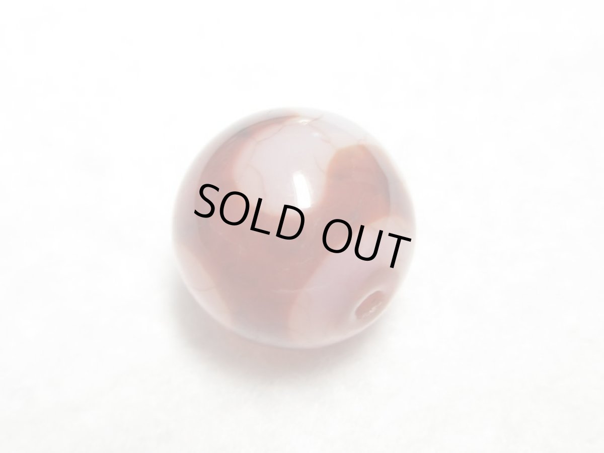 画像2: 紅鱗紋丸型・如意樹（緑度母）天珠 14mm (2)