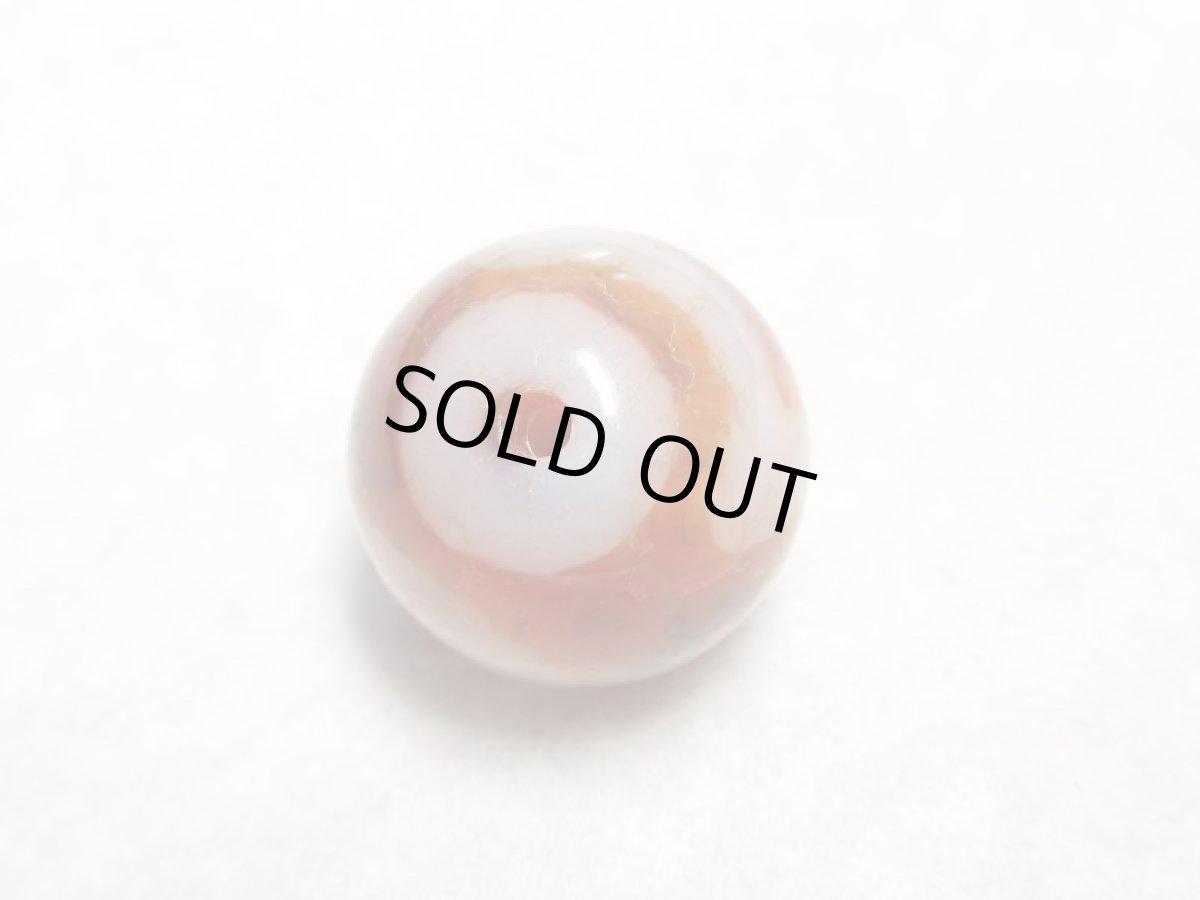 画像5: 紅鱗紋丸型・天地天珠 14mm (5)