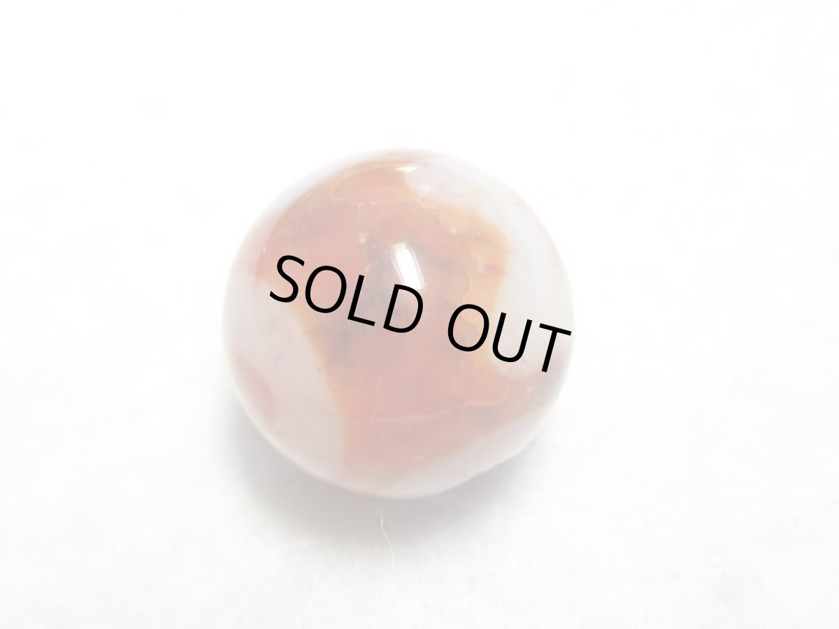 画像3: 紅鱗紋丸型・天地天珠 14mm (3)