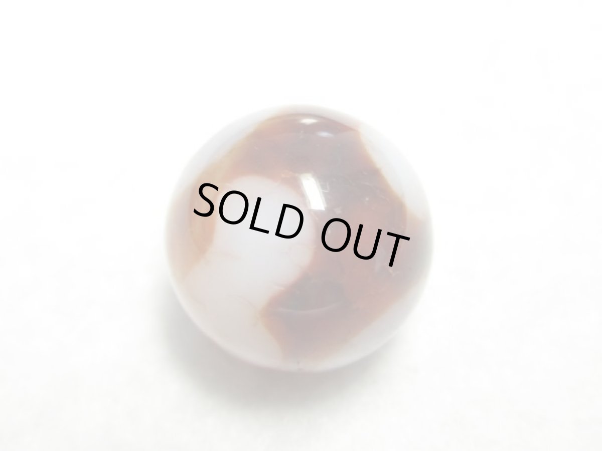 画像3: 紅鱗紋丸型・如意樹（緑度母）天珠 14mm  (3)